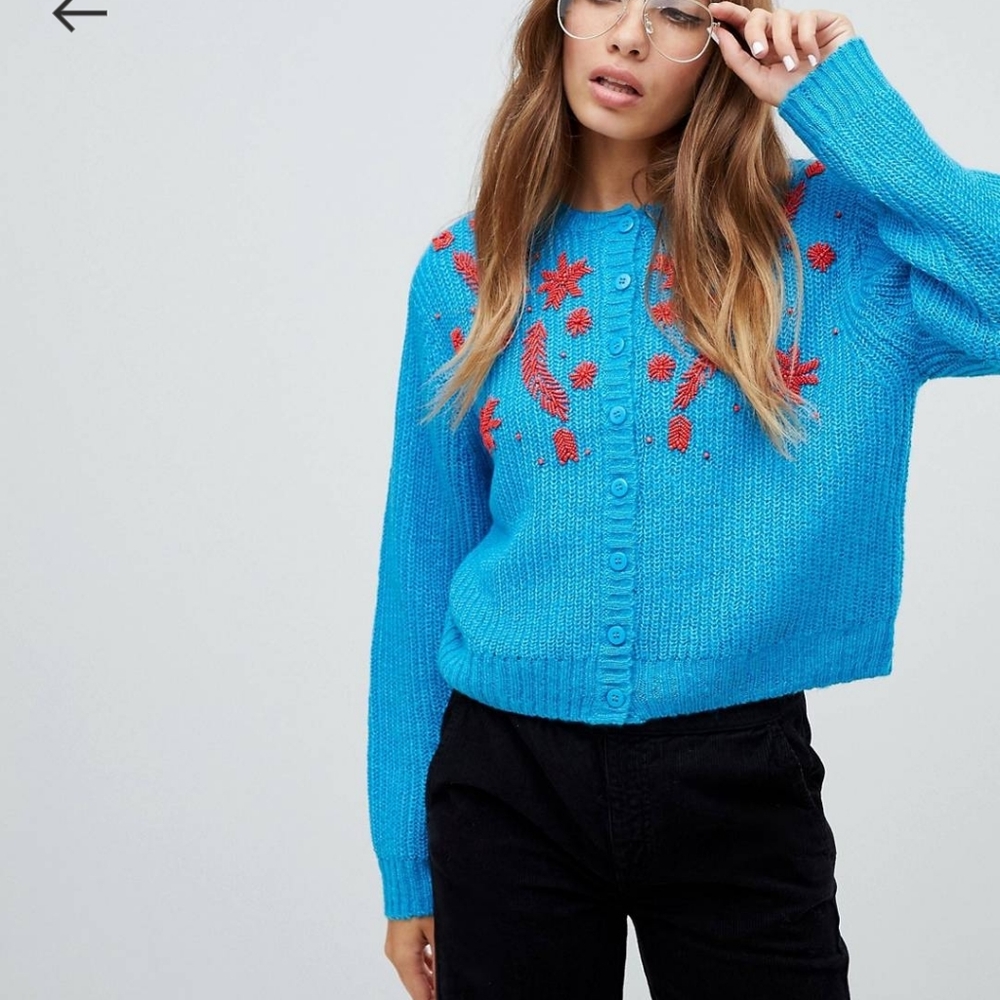 Asos Design embellished cardigan Size S